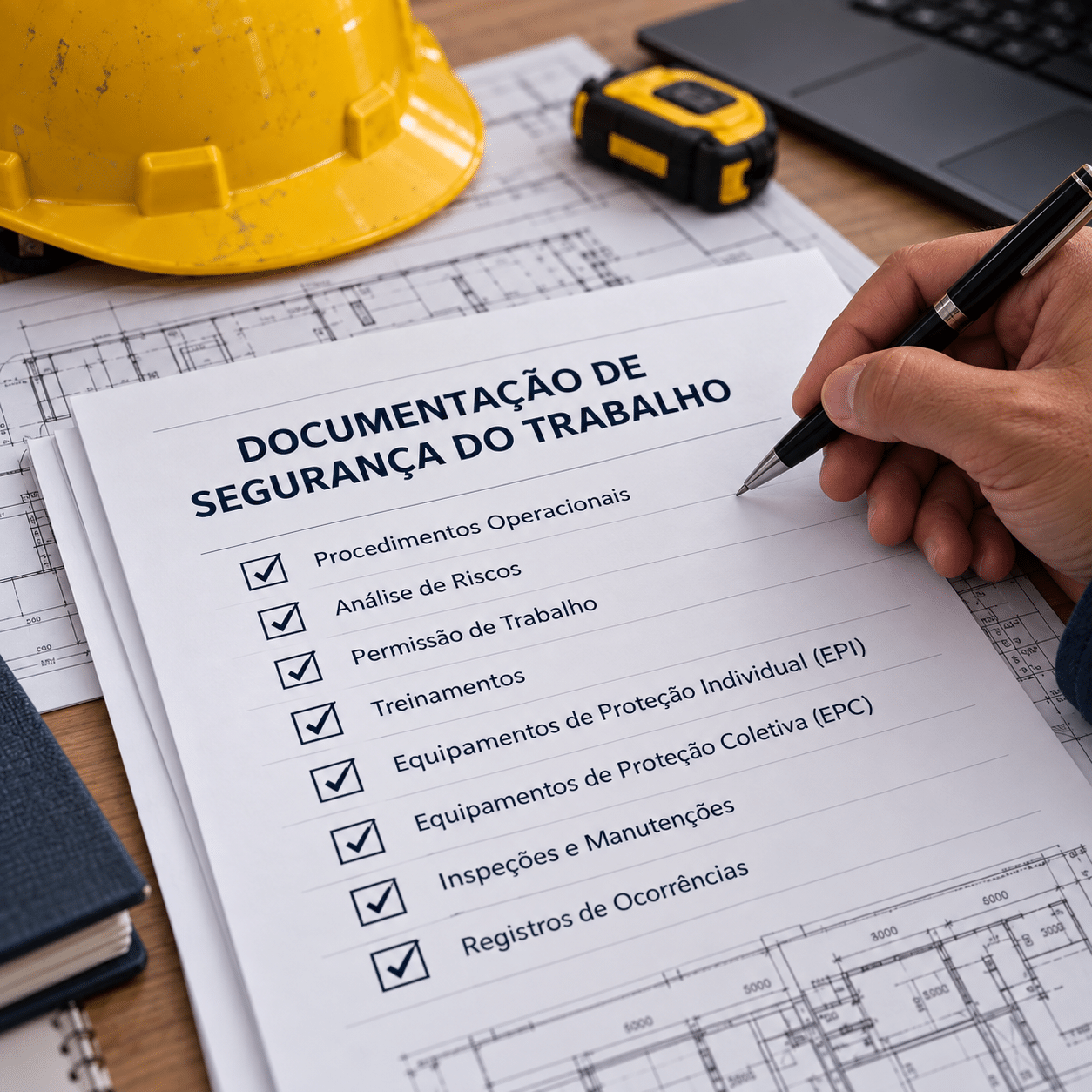 Imagem ilustrativa de perícia de acidente de trabalho